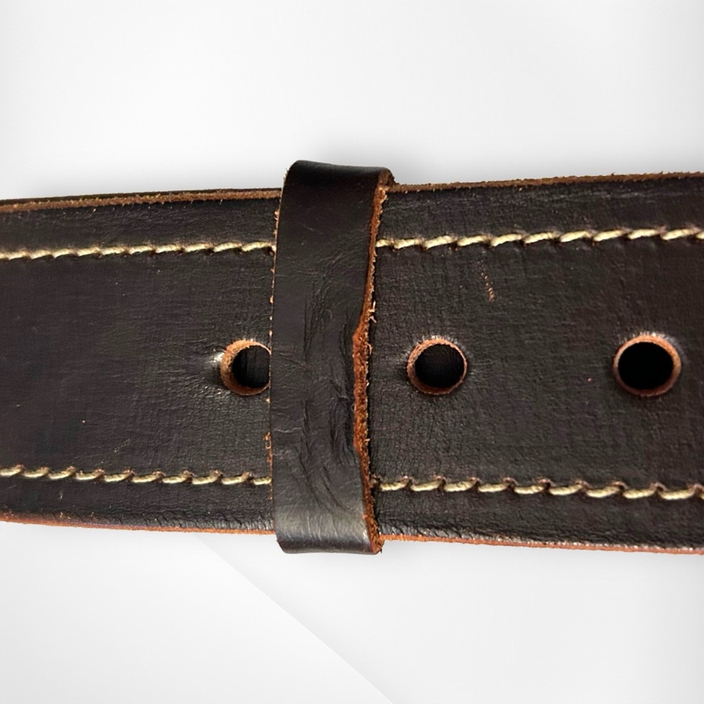 Vintage Banana Republic Belt Wide Leather XS Dark Brown - Picture 4 of 6